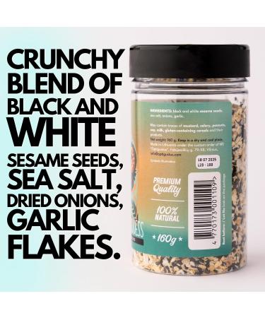 Bagel Goddess Sprinkles - Versatile Bagel Seasoning Blend - Crunchy Topping for Bagels, Salads, and Veggies - 160g - Buy Online on GoSupps.com