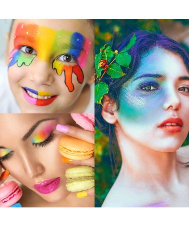 UCANBE Face Body Paint Oil Palette - 15 Macaron Colors for Halloween, Cosplay, Parties & Festivals - Buy Online on GoSupps.com