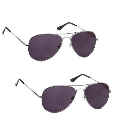 The Reading Glasses Company Silver Sun Readers Value 2 Pack UV400 Men Women SS8-8 +1.50 +1.50 Diopters Silver 2 Pack