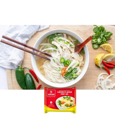 Vifon Vietnamese Style Instant Rice Noodles Chicken Flavour Pho Ga 60g (Pack of 30) 1 Case - Buy Online on GoSupps.com