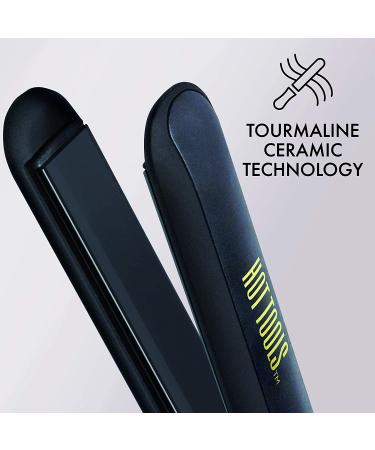 Hot Tools Pro Signature Ceramic + Tourmaline Flat Iron - 1 Inch Black Plates - Buy Online on GoSupps.com