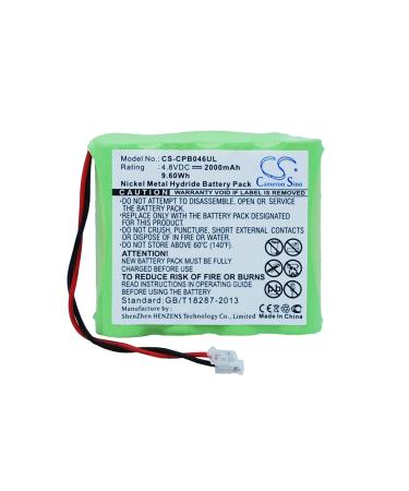 2000mAh Battery Compatible with AA x 4 4.8V