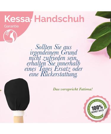 Fatima's Garden Kessa Glove - Natural Deep Cleaning & Dead Skin Removal - Moroccan Spa Scrubber (2 Black Gloves) for Hammam Bathroom & Shower Peeling - Buy Online on GoSupps.com