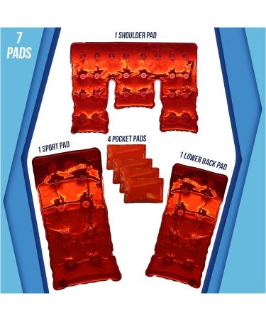 Iconikal Reusable Hot/Cold Pack Set - 7 Pieces | Click Activation Technology - Buy Online on GoSupps.com