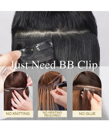Lativ Clip in Hair Extensions - 4PCS Black Long Wavy Curly Hairpiece for Women - 20 Inches - Buy Online on GoSupps.com
