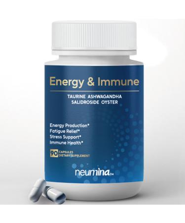 NEUMINA Men's Energy & Immune Complex Energy Production Fatigue Relief Stress Support Immune Health Non-GMO Made in USA 90 Servings