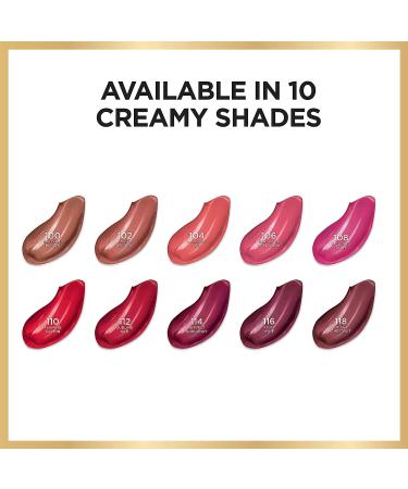 L'Or al Paris Age Perfect Luminous Hydrating Lipstick Brilliant Brown 0.13 oz - Nourishing Serum, Long-Lasting Moisture - 100% Authentic, 0.13 Ounce - Buy Online on GoSupps.com