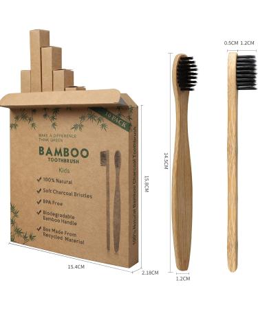 Geekerchip Bamboo Toothbrushes for Children - 10 Pack BPA-Free Eco-Friendly & Biodegradable Colorful Kids' Toothbrushes in Independent Packaging - Buy Online on GoSupps.com