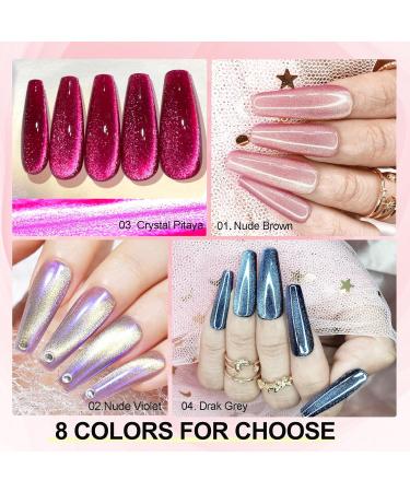 NAILGIL Cat Eye Gel Nail Polish with Magnet Cat Eye Gel Nail Polish UV Gel Nail Polish Galaxy Soaking Holographic Cat Eyes Nail Polish Gel for Nail Art Manicure Salon DIY Jelly Rose - Buy Online on GoSupps.com