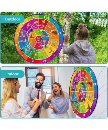 Large 29-inch BooTaa Dart Board for Kids with Sticky Balls | Indoor/Outdoor Fun Game for Boys and Girls | Perfect Birthday Gift for 3-12 Year Olds - Buy Online on GoSupps.com