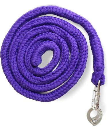 Shop Stylish Leading Knit with Panic Hooks for Horses - Leash & Tie Rope for Ponies Donkeys & Goats (Purple) | International Shipping Available - Buy Online on GoSupps.com