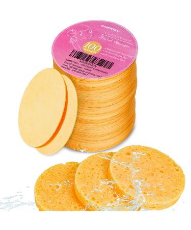 GAINWELL 100PCS Compressed Facial Sponges  Cleansing  for Personal Spa Esthetician Use 100 Count (Pack of 1) - Buy Online on GoSupps.com