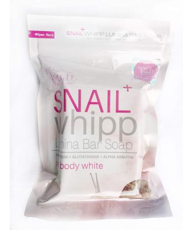 Beauty Vault Snail Whipp Lumina Bar Soap with Snail Serum  120g