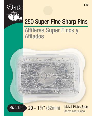 Dritz 110 Sharps Pins, 1-1/4-Inch (250-Count)