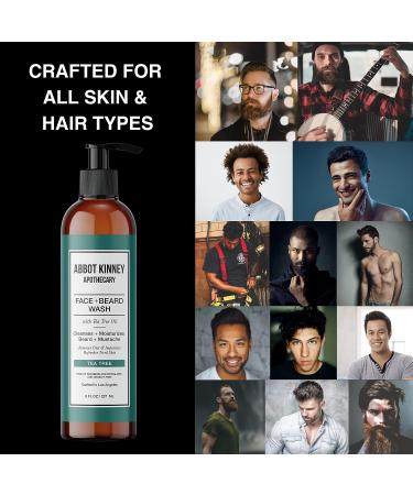 ABBOT KINNEY APOTHECARY Beard Wash Shampoo and Facial Cleanser for Men - 8 fl oz - Buy Online on GoSupps.com