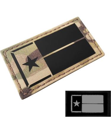 Multicam Infrared IR Texas Lone Star Flag 3.5x2 IFF Tactical Morale Fastener Patch - Buy Online on GoSupps.com