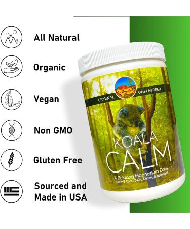 Outback Naturals Koala Calm Magnesium Citrate Powder Supplement - Stress Relief, Better Sleep, Metabolism - 12 oz - Buy Online on GoSupps.com