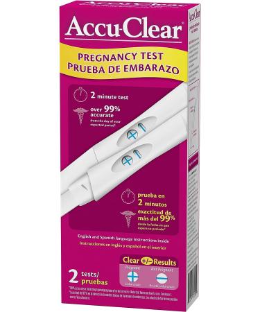 Accuclear Pregnancy Test 2-Count - Pack of 2 | Accurate Results at Home - Buy Online on GoSupps.com