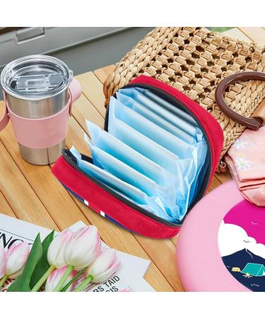 UK Flag Portable Period Bag | Sanitary Napkin & Menstrual Cup Storage for Women & Teens - Buy Online on GoSupps.com
