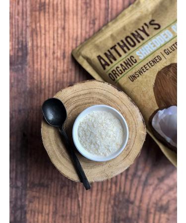 Anthony's Organic Unsweetened Shredded Coconut - 2lb | Gluten Free, Non GMO, Vegan, Keto Friendly - Buy Online on GoSupps.com