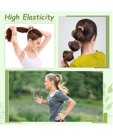Bracelet Hair Bobbles with Set Girls Fashion Hair Accessories Set of 3 Gold - Buy Online on GoSupps.com