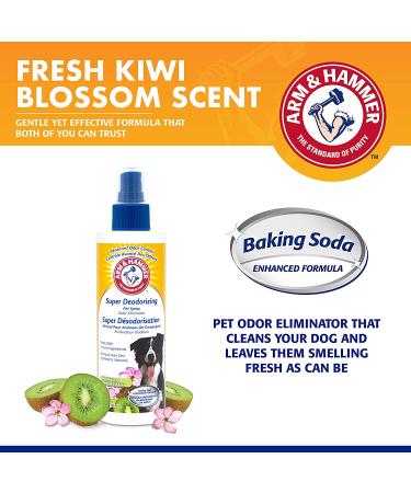 Arm & Hammer Super Deodorizing Spray for Dogs - Fresh Kiwi Blossom Scent - 6.7 oz | Odor Eliminator for All Dogs & Puppies - Buy Online on GoSupps.com