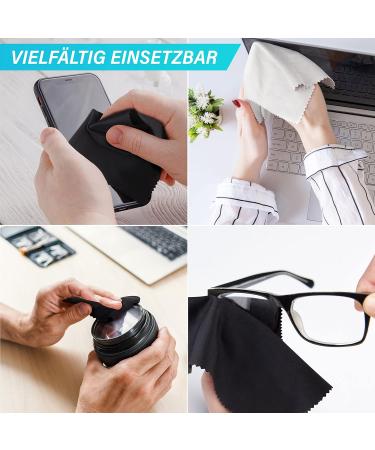 Frambay 6-Pack Microfiber Glasses Cleaning Cloths - Optician Quality Perfect for Glasses Cell Phones & Cameras - 18x15cm - Buy Online on GoSupps.com