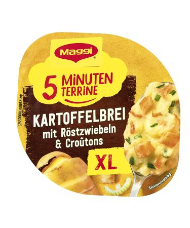 Buy Maggi 5 Minutes Terrine XL Potato Porridge with Roasted Onions & Croutons - Instant Ready Meal Hearty Snack 8 Pack (8 x 76g) - International Shipping Available - Buy Online on GoSupps.com
