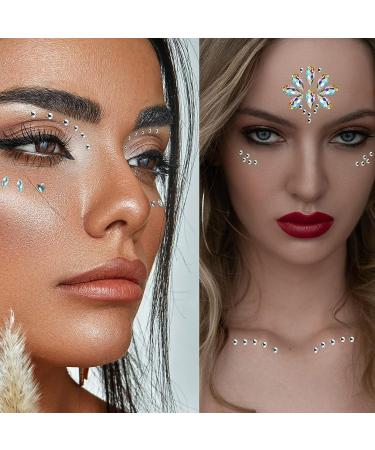 Self-Adhesive Face Jewels Rhinestones Stickers for Women - Festival & Nail Art Accessory - Buy Online on GoSupps.com