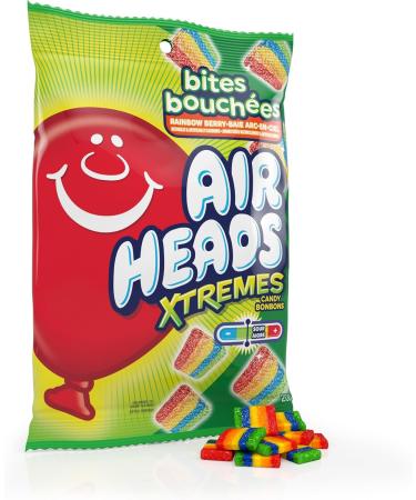 Airheads - Xtremes Rainbow Bites - 200g Peg Bag - Chewy and Tangy Snack for On-The-Go Snacking - Buy Online on GoSupps.com