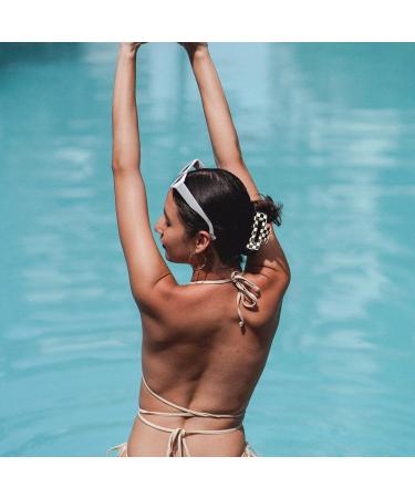 2 Packs Vintage Black/White Checker Hair Claw Clips - Acrylic Banana Barrettes for Women and Girls - French Style Tortoise Shell Grip Pins - Ideal for Thick and Thin Hair - Buy Online on GoSupps.com