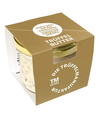 The truffle factory - delicatessen truffle butter with 15% real fresh black truffle the delicacy for gourmets white true female butter in the glass of 95 g 95 g (1 Pack)