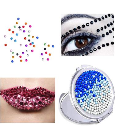BISHENGYF 4700 Pcs Nail Art Gems Set - Nail Art Rhinestones & Crystal Round Flatback Rhinestones with Pickers - Perfect for Crystal Nail Art and Craft Work - Buy Online on GoSupps.com