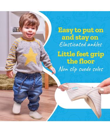 Soft Sole Baby Shoes | Leather Toddler Shoes for Baby Girl & Boy | Baby Walking Shoes 6-12 Months (Pink Stripes) - Buy Online on GoSupps.com