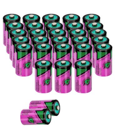 25 Pack TL-5902 Battery 1200mAh 3.6V for Tadiran TL-5902 Battery Replacement for ER14250 SL-350TL-5902/S TL-2150/S