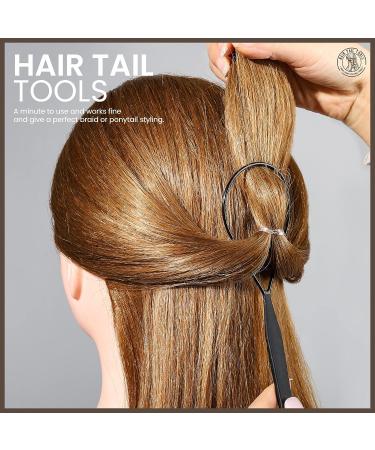 Teenitor Hair Tail Tools Set - 900 Clear Hair Elastics, Rat Tail Comb, Steel Pin, Thick Hair Bands, Bobby Pins, Hair Loop Tool - Buy Online on GoSupps.com