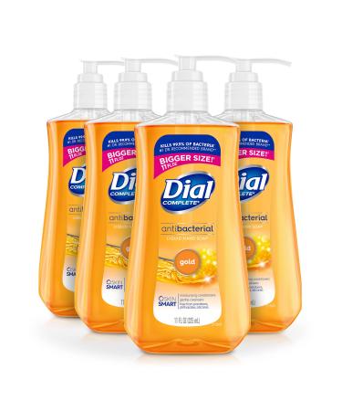 Dial Complete Antibacterial Liquid Hand Soap, Gold, 11 fl oz (Pack of 4) Fresh 4 Count (Pack of 1)