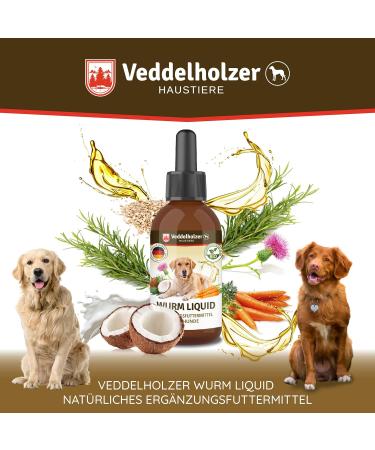 Veddelholzer 50 ml Natural Worm Liquid for Dogs - Effective Deworming Cure Against All Worms - Buy Online on GoSupps.com