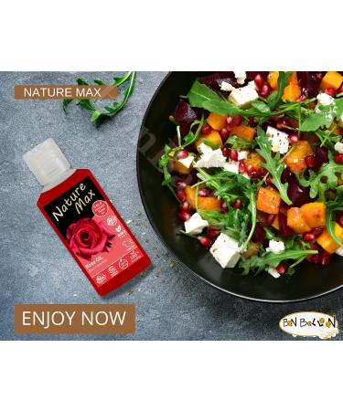 Nature Max Rose Oil - Natural Undiluted Pure for Hair & Skin Care | Cold Pressed Premium 100ml -  - Buy Online on GoSupps.com