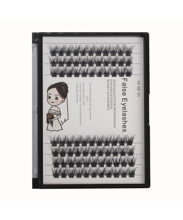 Bodermincer 84 Cluster D Curl Natural Style Eyelashes Professional Makeup Individual Cluster EyeLashes Grafting Fake False Eyelashes (12MM)