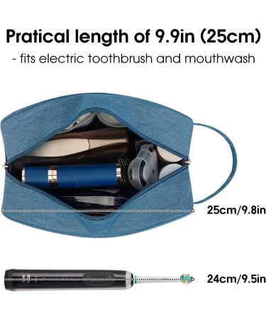 Travel Toiletry Wash Bag for Men and Women Traveling Dopp Kit Shaving Bag for Toiletries Accessories (Navy Blue) A-navy Blue - Buy Online on GoSupps.com