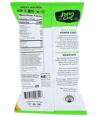 Shop LesserEvil Egg White Curls Spicy Salsa - 4 oz Healthy Snack - Buy Online on GoSupps.com