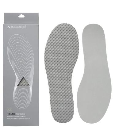 Naboso Neuro Sensory Insole  Thin Men's and Women's Textured Shoe Inserts That Best Stimulate The Feet to Improve Balance and Reduce Falls. Medical Grade Insoles  Neuropathy  Plantar Fasciitis. Large