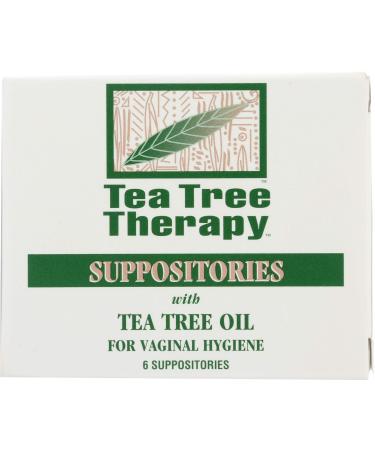 Tea Tree Therapy Suppositories with Tea Tree Oil for Vaginal Hygiene 6 Suppositories