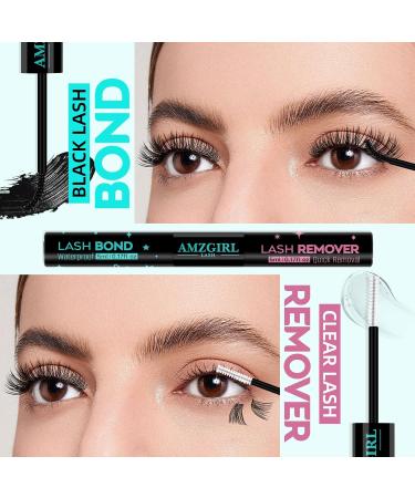 Lash Bond and remover Lash Cluster Glue Long Lasting Strong Hold Waterproof for DIY Lash Extensions at Home by AMZGlRL(5ML+5ML) Lash bond and remover-10ml - Buy Online on GoSupps.com