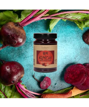 Buy Bakoki KIMCHI Hot Original Korean Recipe with Beetroot - 2x300g Pack for Authentic Flavor and Health Benefits - Buy Online on GoSupps.com