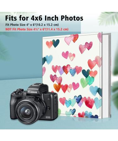 Fintie 4x6 Photo Album - 600 Pockets Large Capacity Photo Book for Family Wedding Anniversary, Baby & Vacation Pictures - Raining Hearts Cover - Buy Online on GoSupps.com