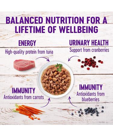 Wellness Grain-Free Tuna & Mackerel Cat Food Pouches - 24 Pack - Healthy Indulgence in Gravy - Buy Online on GoSupps.com