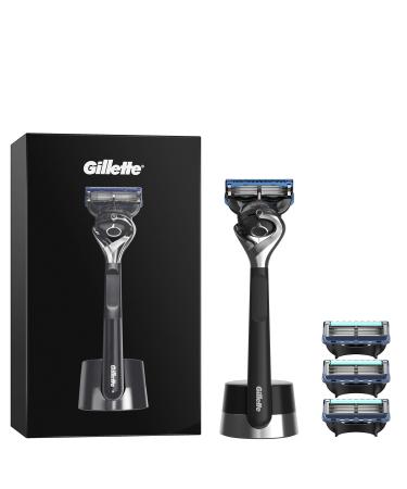 Gillette Fusion5 ProGlide Razor for Men + 4 Refill Blades ProGlide Razor Blades for Men with Precision Trimmer, Gift Set Ideas for Him/Dad Razor + 4 Refill Blades