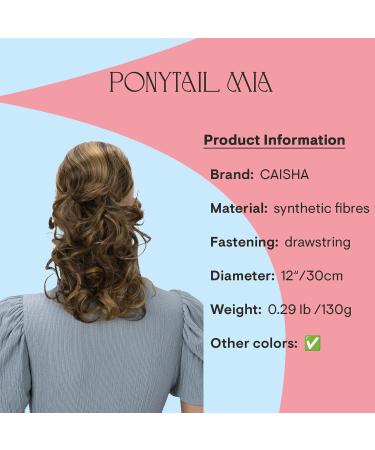 Buy CAISHA 30cm Mia Braid Hair Extension | Voluminous Wavy Golden Blonde & Reddish Brown Mix | International Shipping Available - Buy Online on GoSupps.com